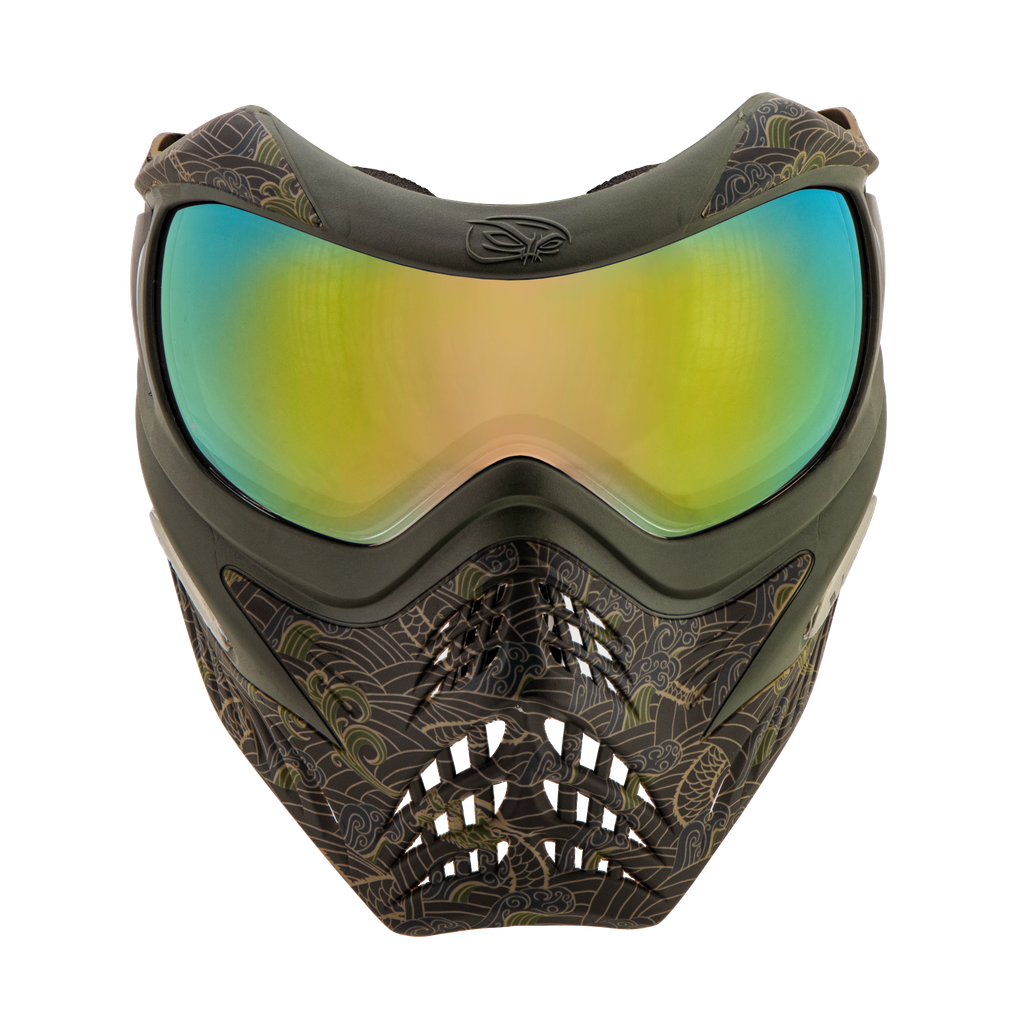 VForce Grill SE Dragon Fury w/ Quicksilver Lens (Olive on Tan)