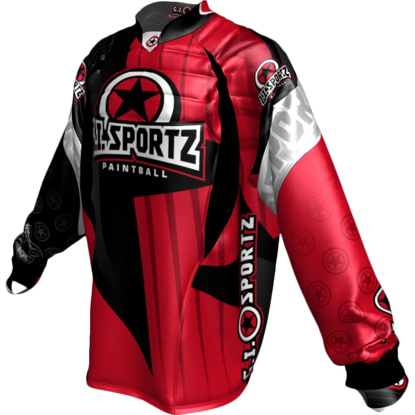 GI CHARGER PADDED PRO JERSEY-RD/BLK