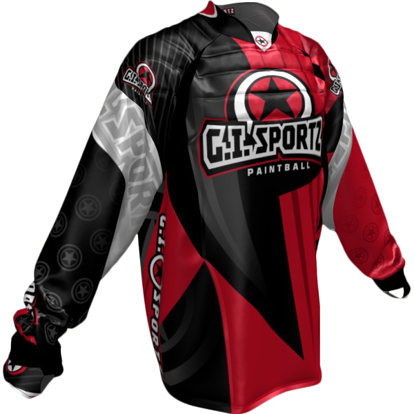 GI CHARGER PADDED PRO JERSEY-RD/BLK