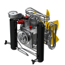 Coltri Compr. ICON LSE 100 SK Petrol engine Lombardini SH265 4.9kw