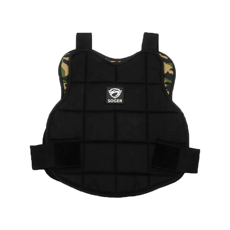 CHEST PROTECTOR REVERSIBLE S ADULT Black/Camo