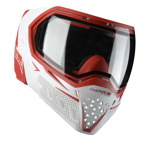 [21668] Empire EVS Goggle White/Red - Thermal Clear