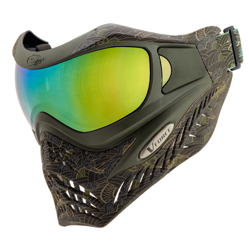 [23554] VForce Grill SE Dragon Fury w/ Quicksilver Lens (Olive on Tan)