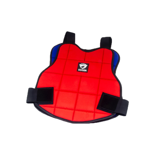 [2524-R/B] CHEST PROTECTOR REVERSIBLE S ADULT Red/Blue