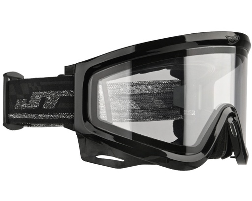 [23505] JT QLS Complete Goggle Frame Packaged Black w Clear Lens and Strap